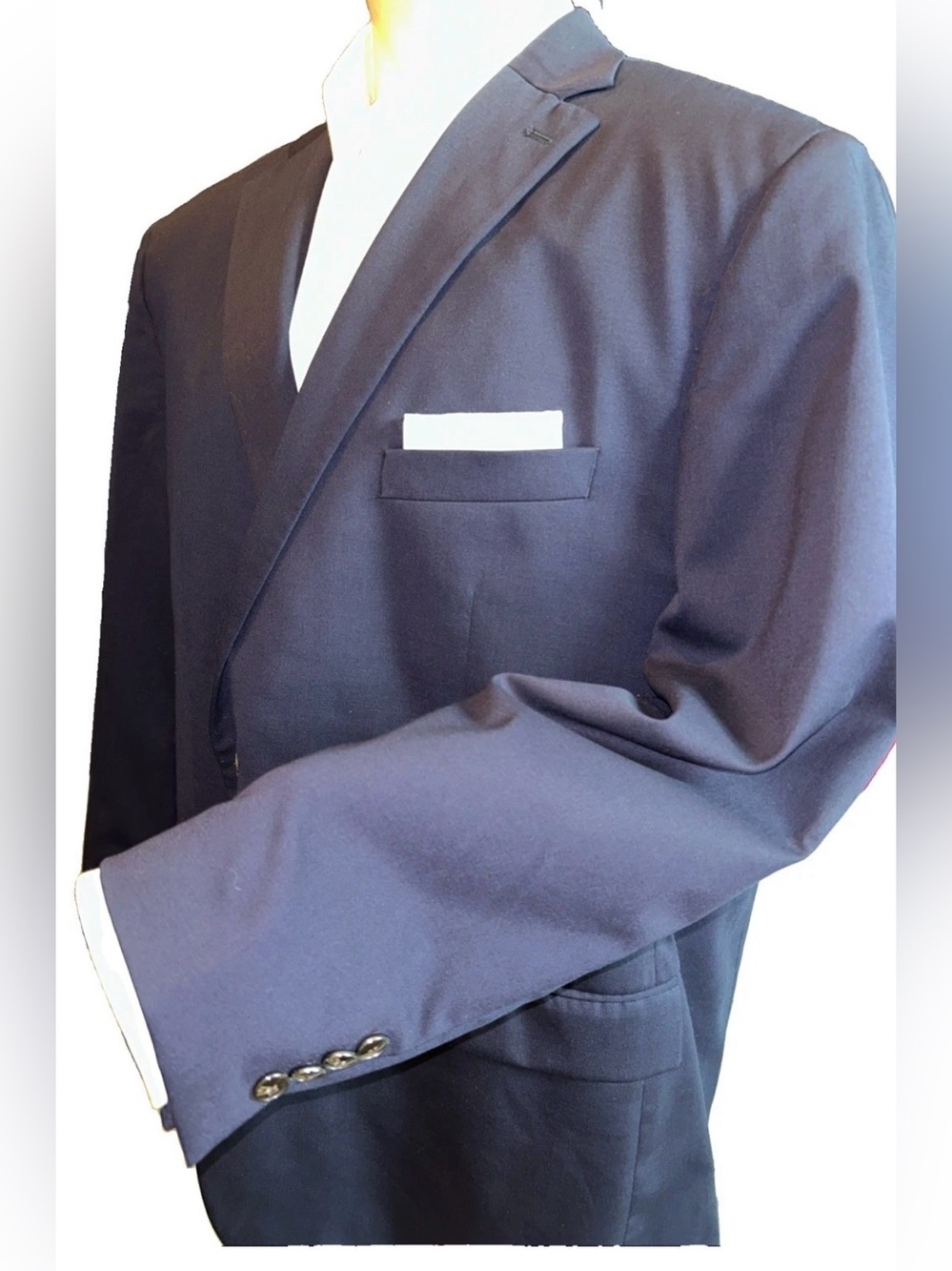 Hart Schaffner Marx Navy Blazer Chicago Fit Men’s 52 R Sports Jacket